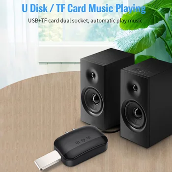 VAORLO Bluetooth 5.0 NFC Sprejemnik, Stereo Zvok Glasbe Podpira USB Disk TF Kartice Igrajo Z 3.5 mm AUX vhod Za Slušalke Zvočnik