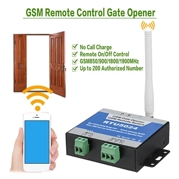 Varnost RTU5024 GSM Vrata Odpirač Rele Brezžično Daljinsko Vrata za Dostop Vklop Brezplačnih Klicev za Gospodinjstvo Električni Vrata Nadzorni Sistem