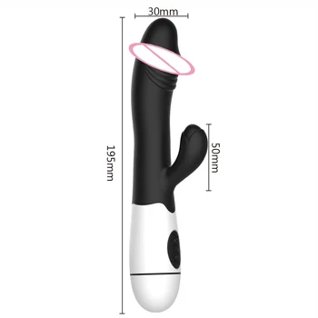 VATINE Vibrator Rabbit Vibrator za G Spot Massager Dvojno Vibracije Sex Igrače za Žensko Intimno Blaga Vaginalne Klitoris Stimulator