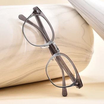 Vintage Acetat Optičnih Očal Okvir Moški Ženske Luksuzne Blagovne Znamke Kratkovidnost Recept Ročno Očala Okvir 2020 Nova Očala