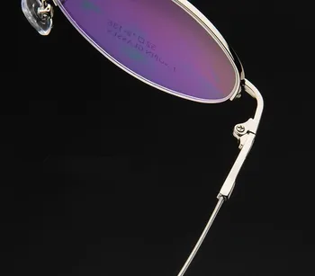 Vintage majhne Ovalne Eyeglass Okvirji Pol Rimless Stekla Rx lahko