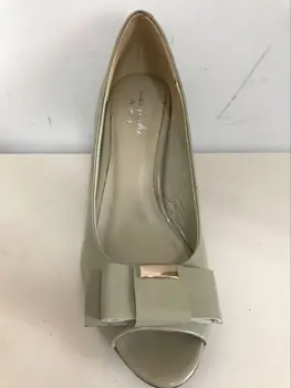 Weiyishi 2018 Nove sivo urad dama sandali lakastega usnja ženski čevlji z visoko peto ženske čevlje