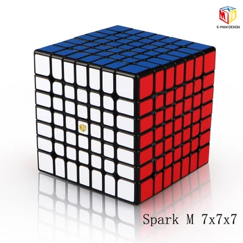 XMD Qiyi X-Man Design Iskra in Iskra M 7x7x7 Magnetna Kocka Strokovno Mofangge 7x7 Čarobno Hitrost Twist Cube Izobraževalne Igrače