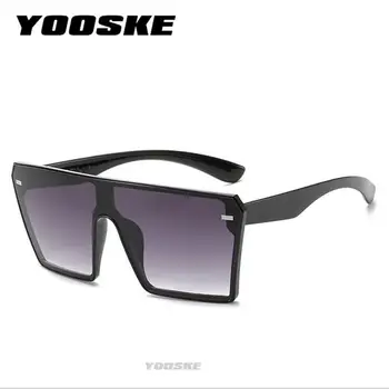YOOSKE Vintage Retro Očala Okvir 2020 Luksuzni sončna Očala Moški Ženske Odtenki Očala Črna Prevelik Kvadratnih Eye Glasses