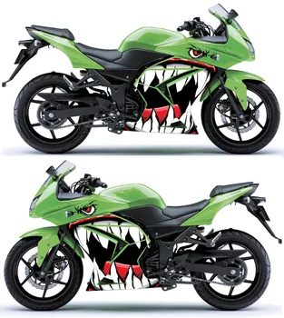 Za Kawasaki Malo Ninja Z250 300 Aplicirano Preuredi Nalepke Dirke Avto, Električni Motorji Pribor Shark Univerzalno Nalepke