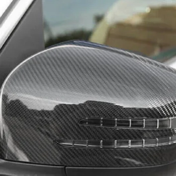 Za obdobje 2013-2018 Mercedes Benz W463 W166 G GL GLS ML GLE Pravi Ogljikovih Vlaken Zamenjajte Rearview Mirror Kritje Skp