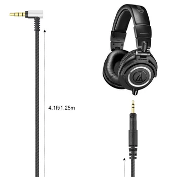 Zamenjava Kabel Podaljšek Žice za Audio Technica ATH-M50x ATH-M40x ATH-M60x ATH-M70x ATH M50X M40X M60X M70X Slušalke
