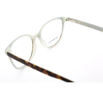 Ženske Okrogle Očala Okvirji za Ženske prevelik Letnik eyeglass okvir Cateye Acetat Očala Retro Moda Očal, Modra, Roza